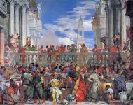 Картина брак в Кане Галилейской (итальянская живопись Паоло Веронезе)