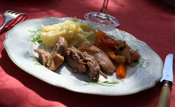 Блюдо из баранины (Gigot de sept heures)