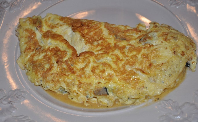 Блюдо Omelette aux truffes (омлет с трюфелями)