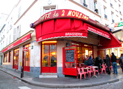 Кафе Две Мельницы Париж