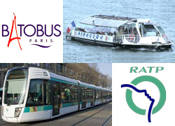 Трамваи и речной транспорт Парижа
