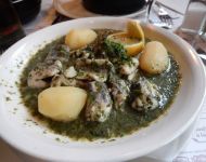 Anguille au vert (блюдо угорь в зелени)