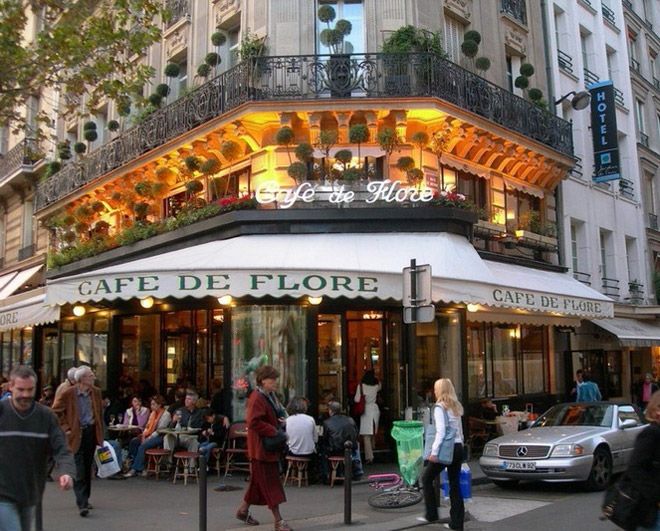 Кафе de Flore Париж
